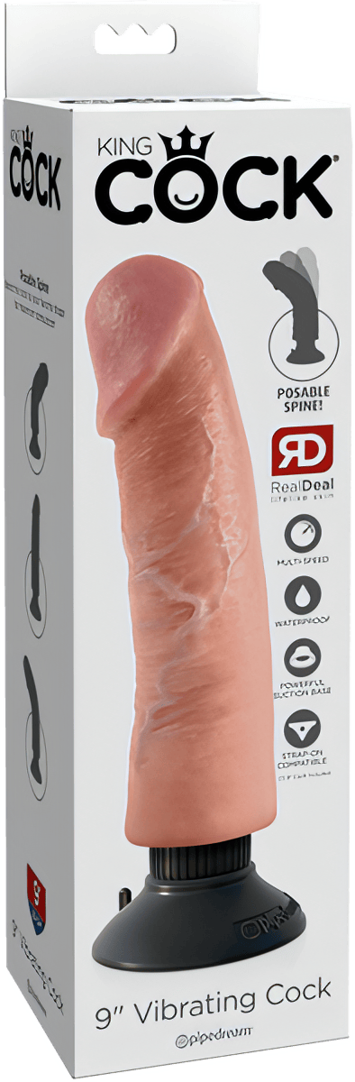 9" Vibrating Cock - Btantalized.com.au