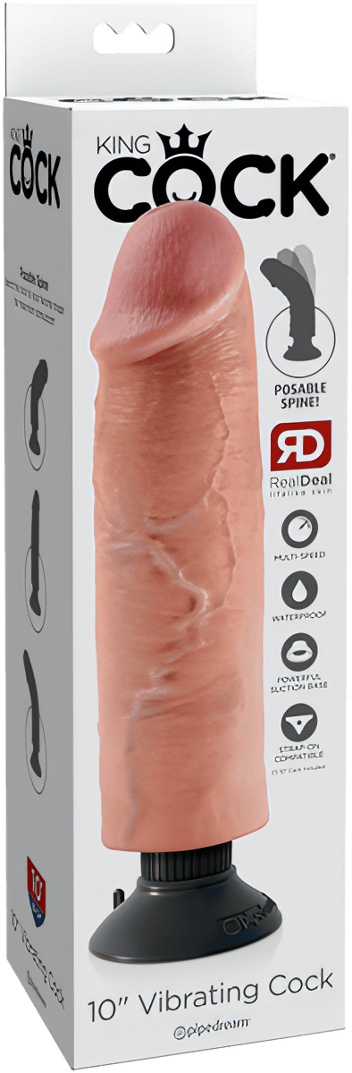 10" Vibrating Cock - Btantalized.com.au
