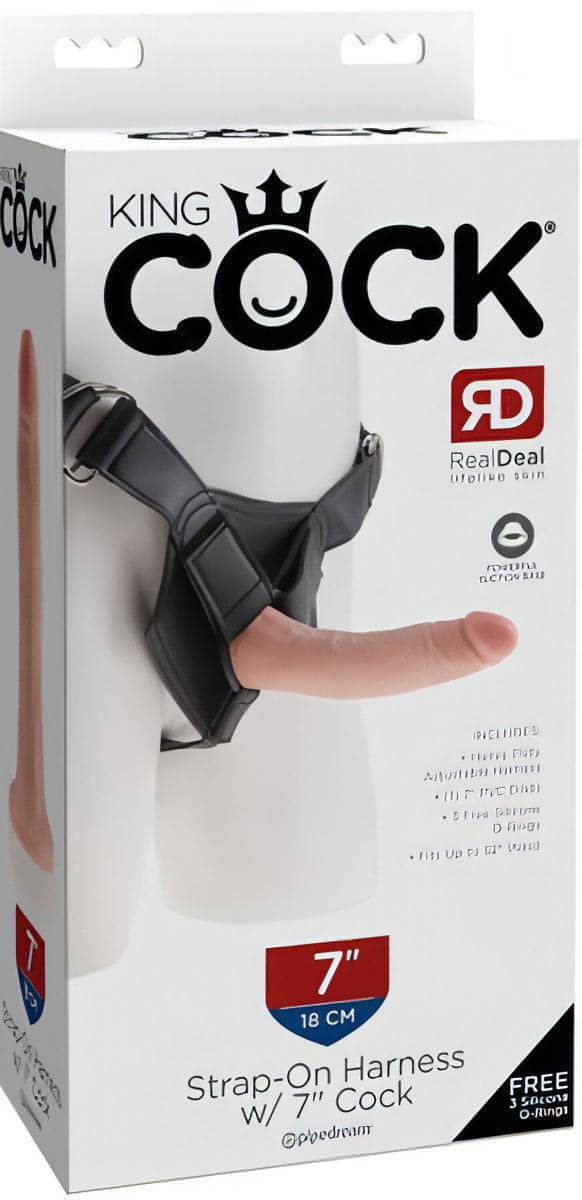 Strap On Harness With 7" Cock - Btantalized.com.au